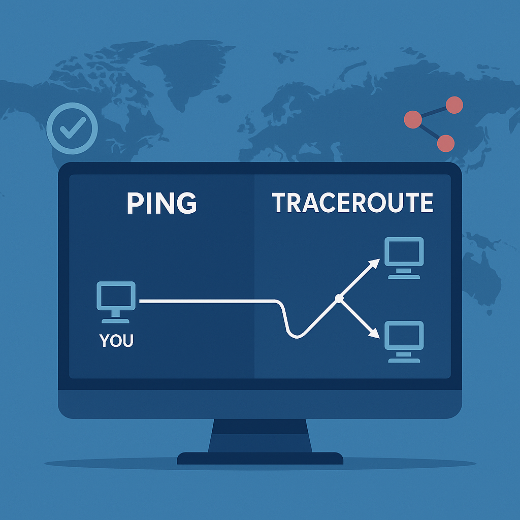 Ping vs Traceroute : différences clés et quand utiliser chacun